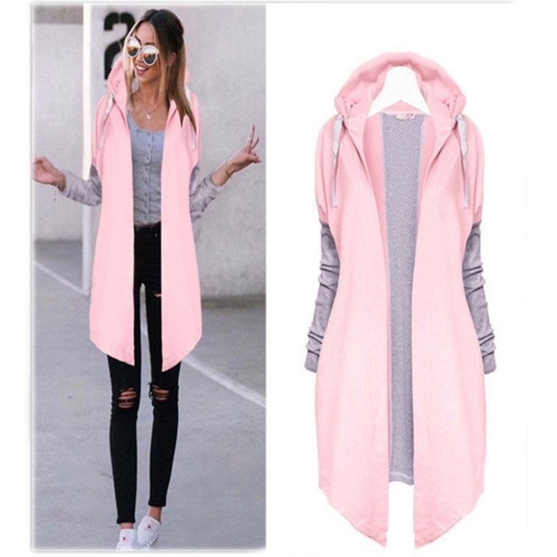 Mulheres Coats - Casual - Com capuz - Rosa - Azul - Preto