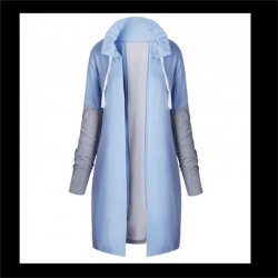 Mulheres Coats - Casual - Com capuz - Rosa - Azul - Preto