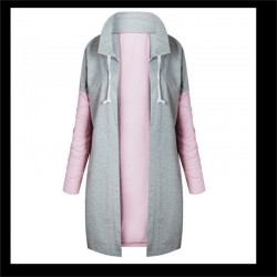 Mulheres Coats - Casual - Com capuz - Rosa - Azul - Preto