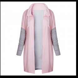 Mulheres Coats - Casual - Com capuz - Rosa - Azul - Preto