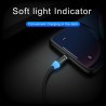 Cabo USB magnético LED - carregamento rápido - Tipo C - Micro USB - iOS