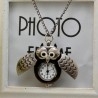 Vintage - Watch Owl - Pendant NecklaceNecklaces