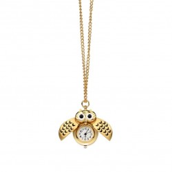 Vintage - Watch Owl - Pendant NecklaceNecklaces