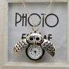 Vintage - Watch Owl - Pendant NecklaceNecklaces