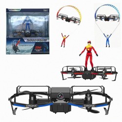 2 em 1 RC Stunt Paraglider - WIFI - HD Camera - Mini Drone - RTF