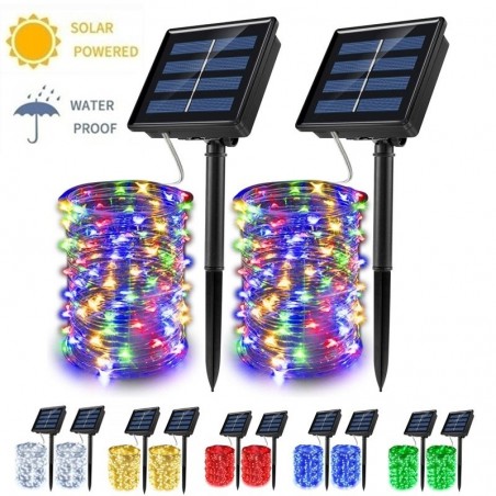 Decorações de Natal - Solar String - luzes de fadas - impermeável