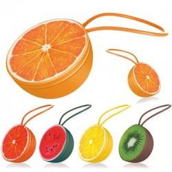 Mini alto-falante Bluetooth - sem fio - com cordão - forma de fruta
