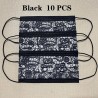 Máscaras protetoras de boca / rosto - descartável - 3-camada - design de renda - 10 - 50 - 100 peças