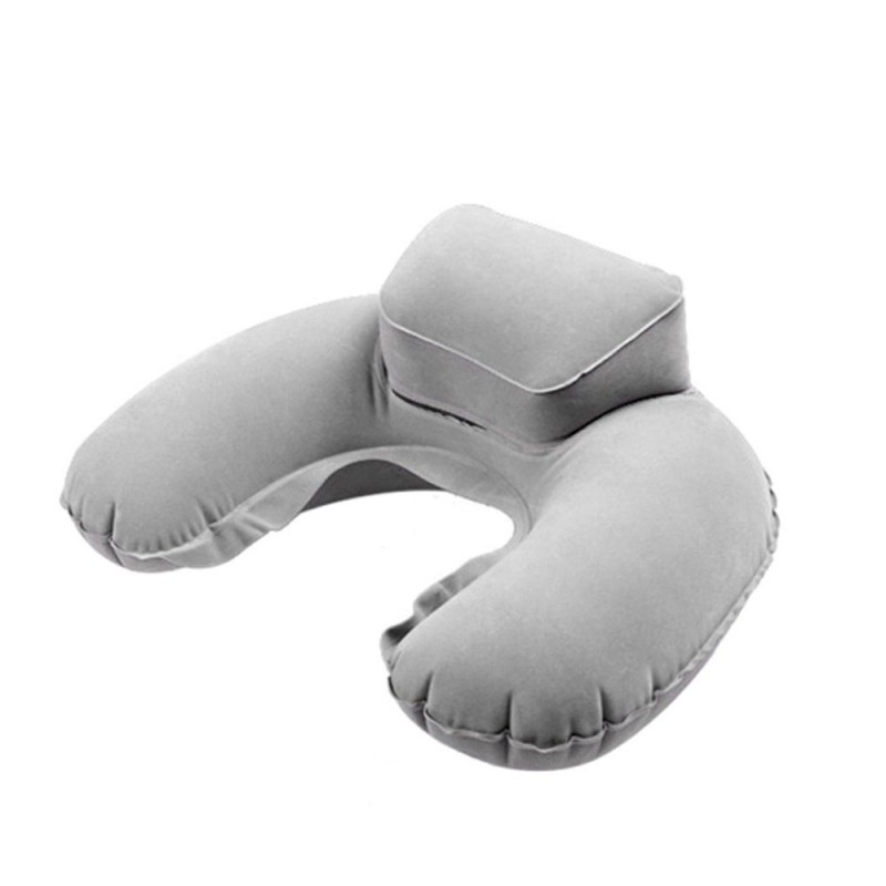 Travesseiro de viagem - suporte inflável - em forma de U