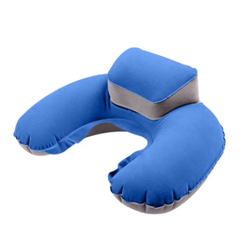 Travesseiro de viagem - suporte inflável - em forma de U