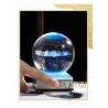 globo 3D com 8 planetas - bola de cristal com base - laser gravado - luz de noite LED - 8cm