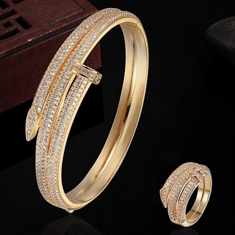 Pulseira Gold-color - amor pulseiras