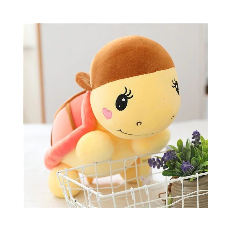 Tartaruga com um chapéu - brinquedo de pelúcia - 25cm - 35cm - 45cm - 60cm