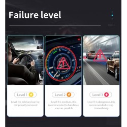 AD10 - OBD2 - ELM327 - scanner de carro diagnóstico - leitor de código - Bluetooth - iOS - Android - exibição de cabeçalho