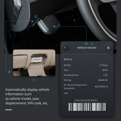 AD10 - OBD2 - ELM327 - scanner de carro diagnóstico - leitor de código - Bluetooth - iOS - Android - exibição de cabeçalho