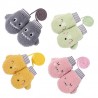 Crianças luvas de pelúcia quentes - um dedo - com corda - design de animais