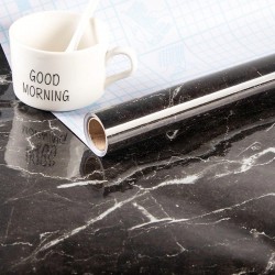 Autocolante de móveis de cozinha moderna - fita auto-adesiva - impermeável - à prova de óleo - padrão de mármore