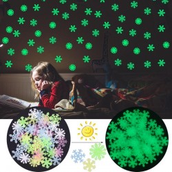 flocos de neve de Natal luminosos - adesivo de parede - 50 peças