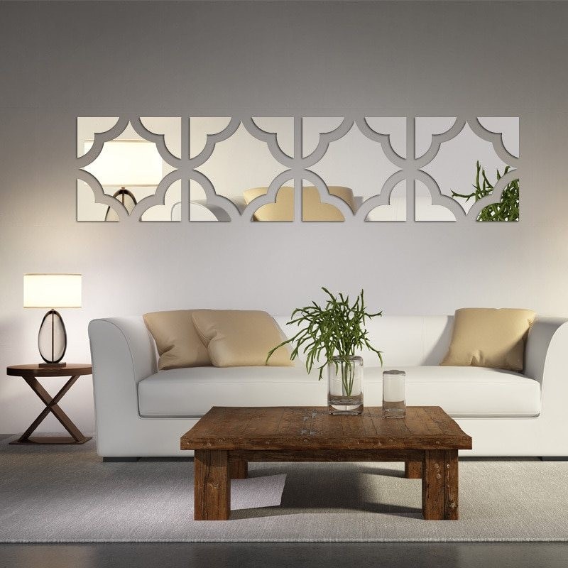 3D modern acrylic mirror - wall stickerWall stickers