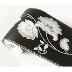 Adesivo decorativo de parede 3D - fita autoadesiva - à prova d'água - 10 * 500 cm