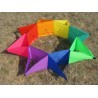 Estrela de cinco pontas - papagaio colorido