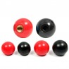 Cobre preto vermelho - Botão de alavanca de bola - 2pcs