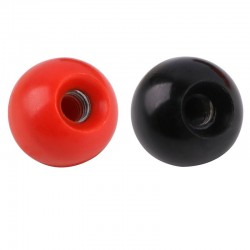 Cobre preto vermelho - Botão de alavanca de bola - 2pcs