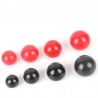 Cobre preto vermelho - Botão de alavanca de bola - 2pcs