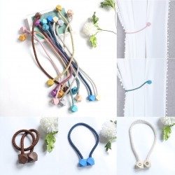 Magnético Bola - Cortina simples Tie Rope - 2pcs