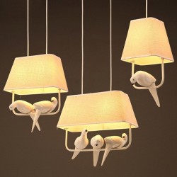 Candelabros de pássaros - Lâmpadas Led - Retro Art - E27