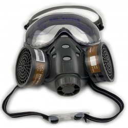 Máscara de gás de cara cheia - Vidros - Segurança - Anti-Dust - Respirador de filtro