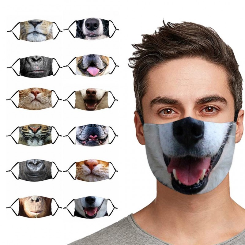 Máscara Animal Face - Anti-poeira - Reutilizável