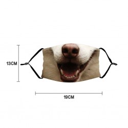 Máscara Animal Face - Anti-poeira - Reutilizável