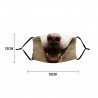 Máscara Animal Face - Anti-poeira - Reutilizável