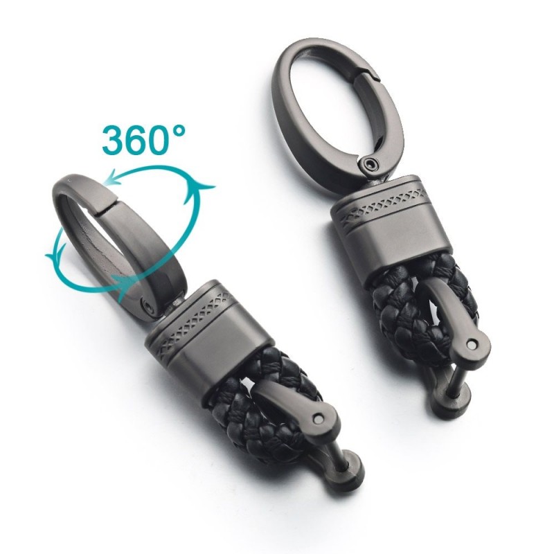 Rope de couro - carro - Chaveiro