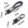 Rope de couro - carro - Chaveiro