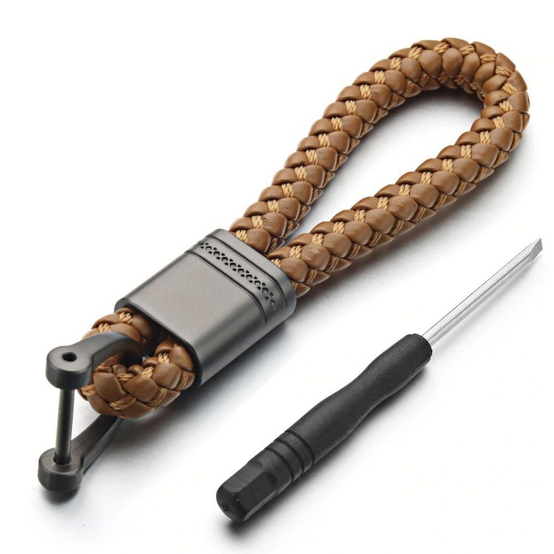 Rope de couro - carro - Chaveiro