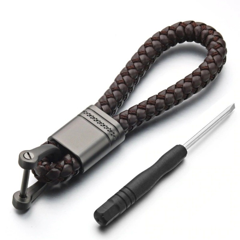 Rope de couro - carro - Chaveiro