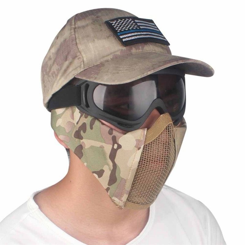 Arsoft Paintball Máscaras - orelha de nylon - proteção - portátil