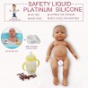 Realistic newborn - baby girl - soft silicone doll - 41cm - 2000gEducational