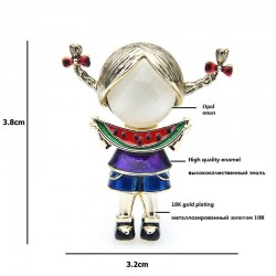 Comer melancia Menina - Brooches