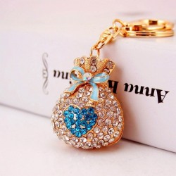 Lucky Money Bag - Keychain - Heart ShapedBags