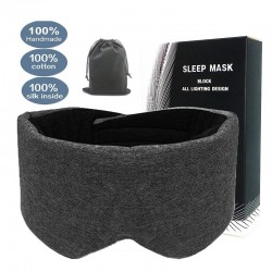 Seda - Máscara Adormecida - Viagem - Cinza - Preto