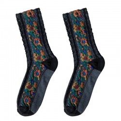 Bordado Flor Meias - Estilo Étnico - Mulheres