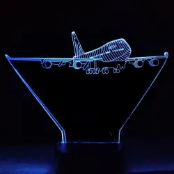 Lâmpada de avião de ar - luz 3D - LED - 7 cores