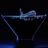Lâmpada de avião de ar - luz 3D - LED - 7 cores