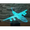Lâmpada de avião de ar - luz 3D - LED - 7 cores