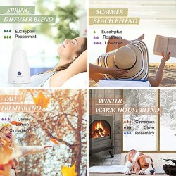 Óleos essenciais para difusor / umidificador / massagem / aromaterapia - 10ml - 16 peças