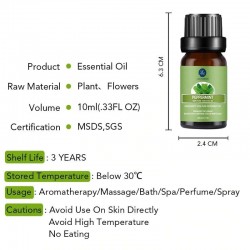 Óleos essenciais para difusor / umidificador / massagem / aromaterapia - 10ml - 16 peças