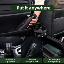 Portátil - carro - Aspirador - Wireless - Recarregável